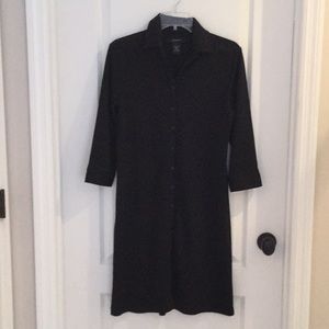Express shirt dress with 3/4 length sleeves
